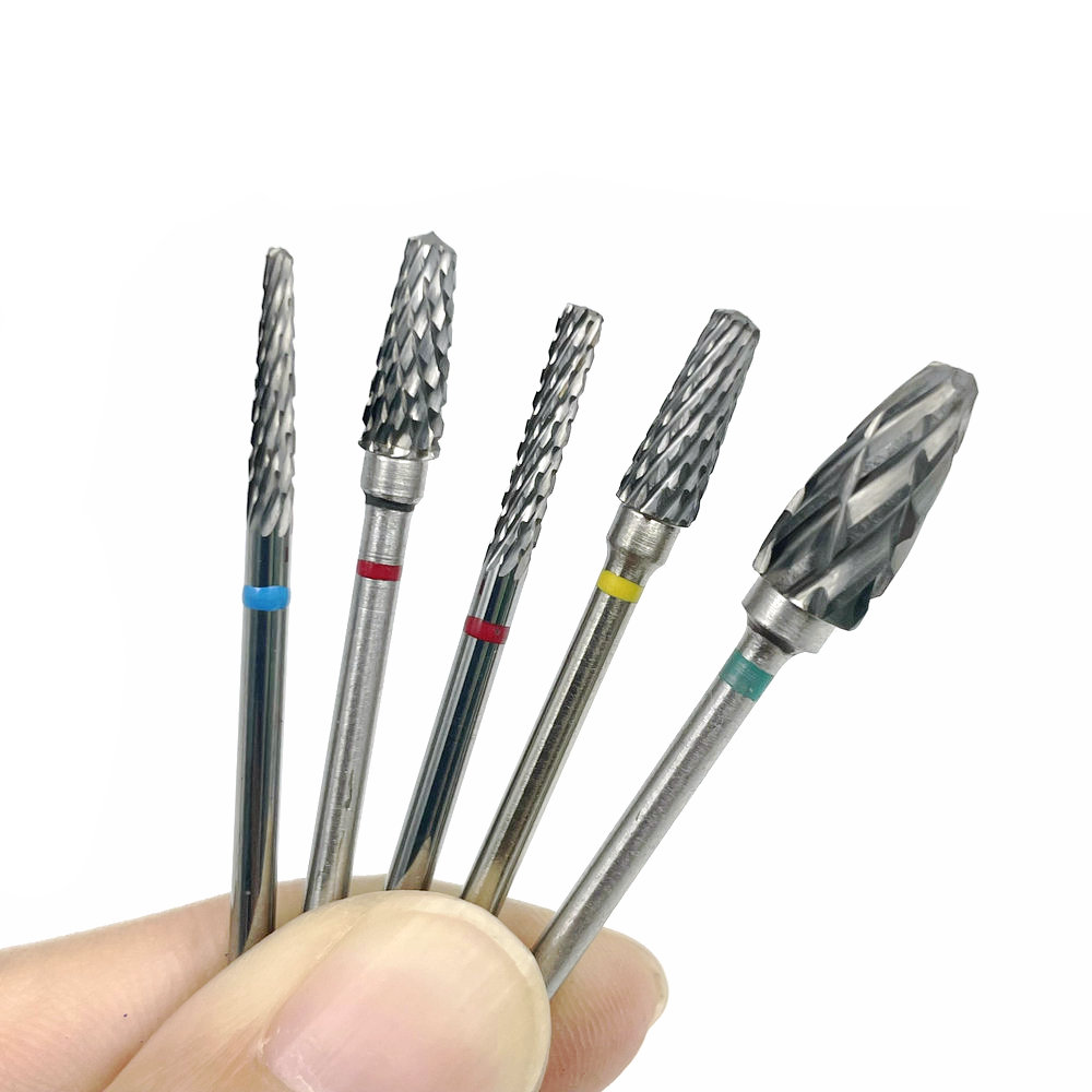 Nail Drill Machine - 10 スタイル選択タングステンカーバイドネイルドリルビットマシンネイルカッター爪やすりマニキュア歯科タングステンカーバイドバー