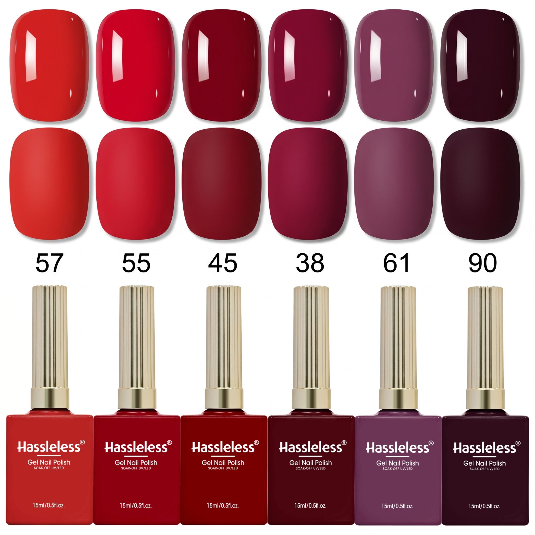 Nail Art Trend 2026 - 手間いらずの2026年四季ネイルアートトレンド 光沢ネイルアート6点セット 0.5オンス 新トレンドワインレッドネイルジェル セミパーマネントネイルアート ソークオフLEDネイルアート