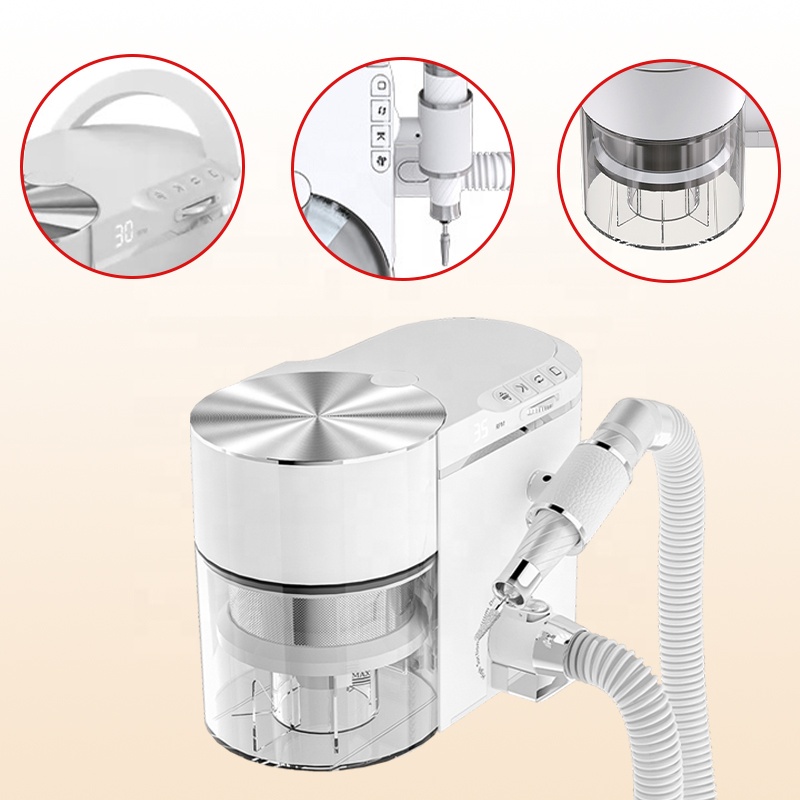 Nail Drill Machine - 2032年OEM 200W 2-in-1 マニキュア掃除機 35000RPM ネイルドリル