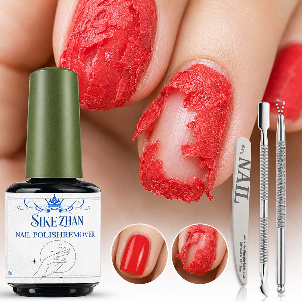 Gel Top Coat - シケザン ファストマジックジェルリムーバー クイッククリーン UVジェルポリッシュ アクリルソークオフ ベース＆トップコート
