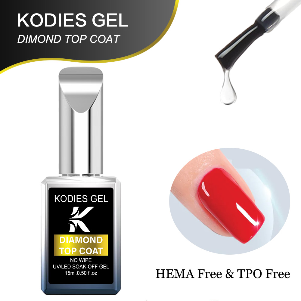 Gel Top Coat - KODIES GEL ダイヤモンドトップコート 新処方 耐傷性トップコート ノンワイプ