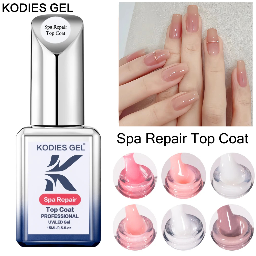 KODIES ジェル乳白色トップコート UV ジェルネイルポ - Gel Top Coat のレビューと価格