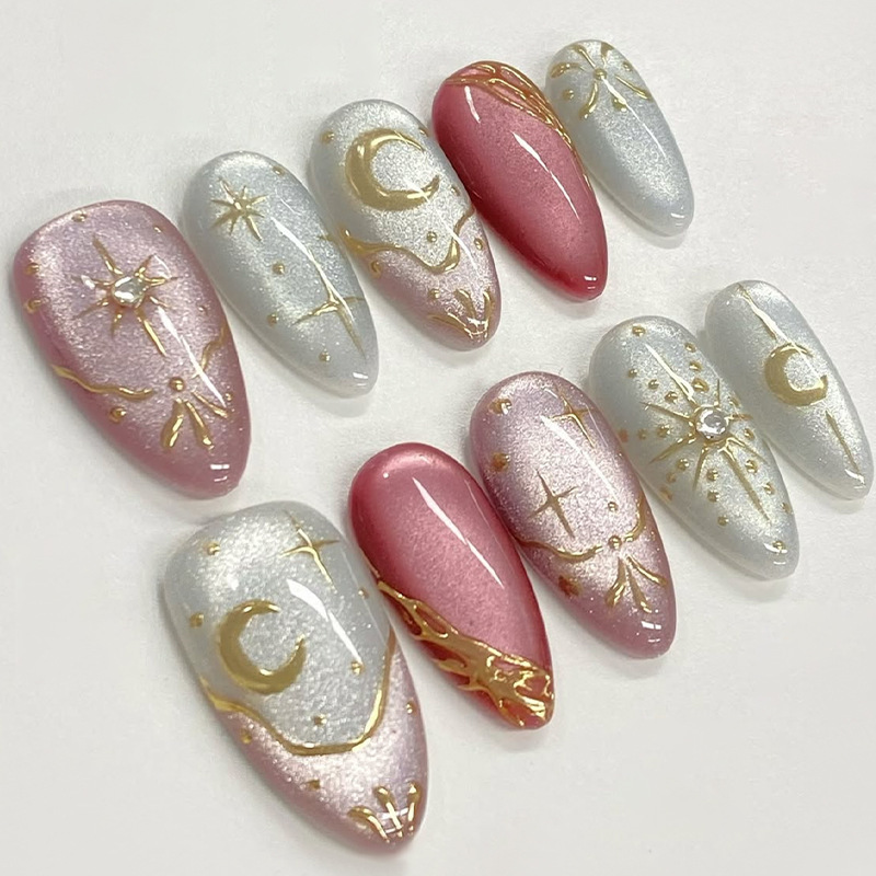 24個入り ゴールドスターライトスティック ネイルアート グ - Nail Art Aesthetic のレビューと価格