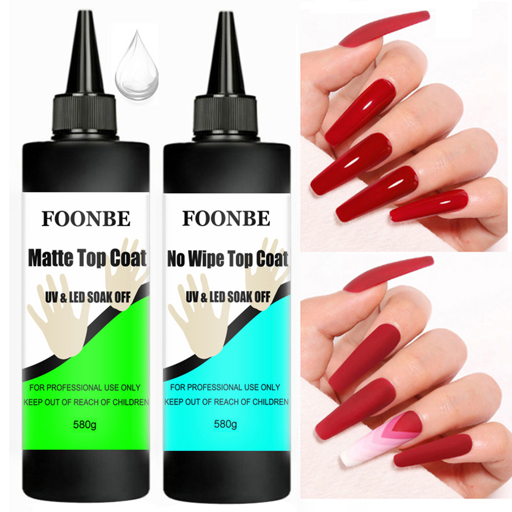 Foonbe 580 グラムスーパートップコートベースジェル - Gel Top Coat のレビューと価格