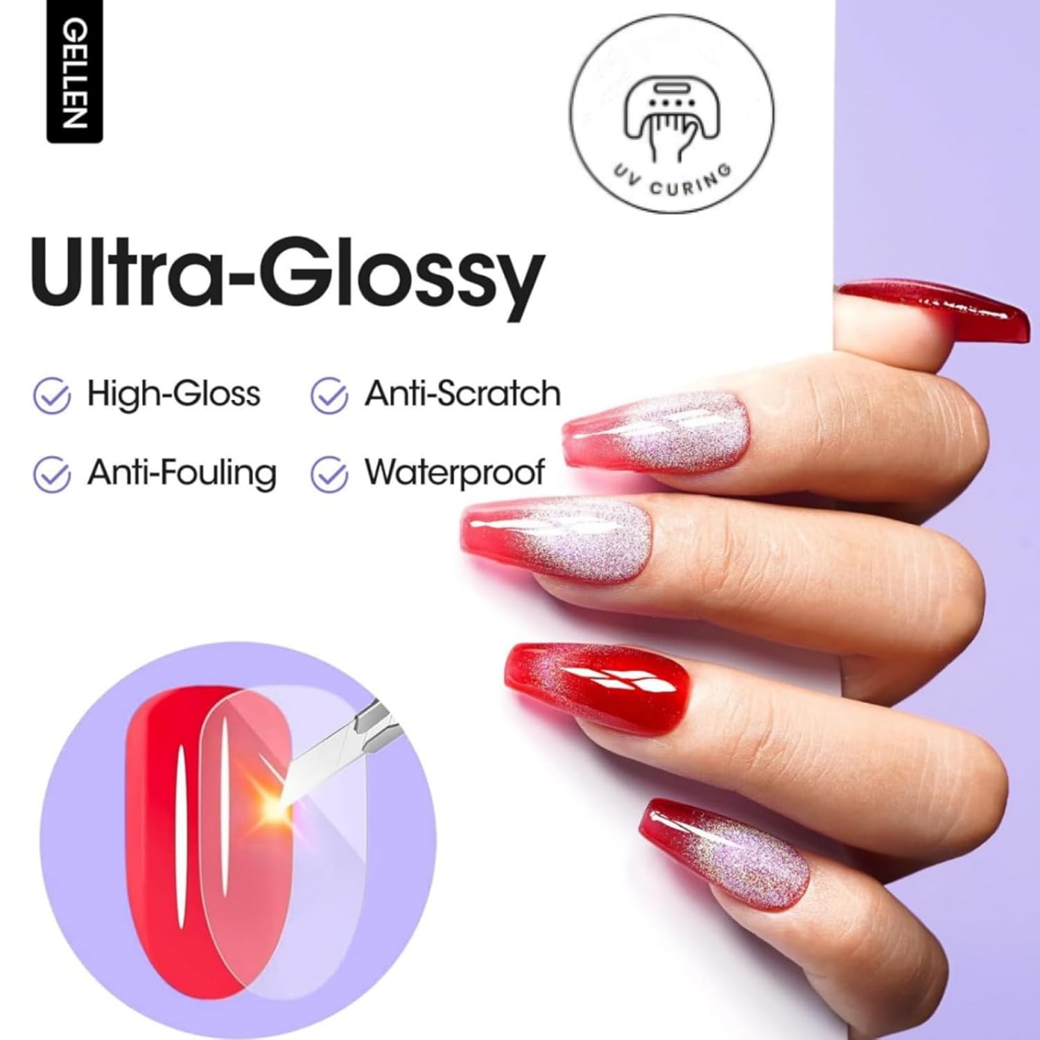GELLEN ネイルジェル トップコート 18ML 大容量ボ - Gel Top Coat のレビューと価格