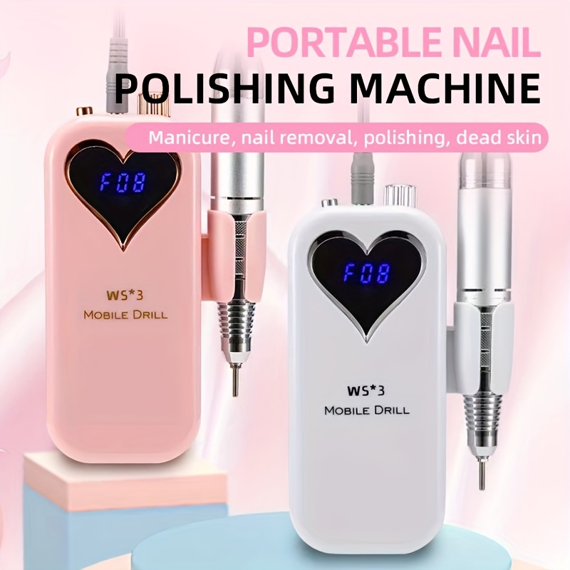 ポータブルネイルドリルマシン、マニキュア用コンパクト爪やすり - Nail Drill Machine のレビューと価格