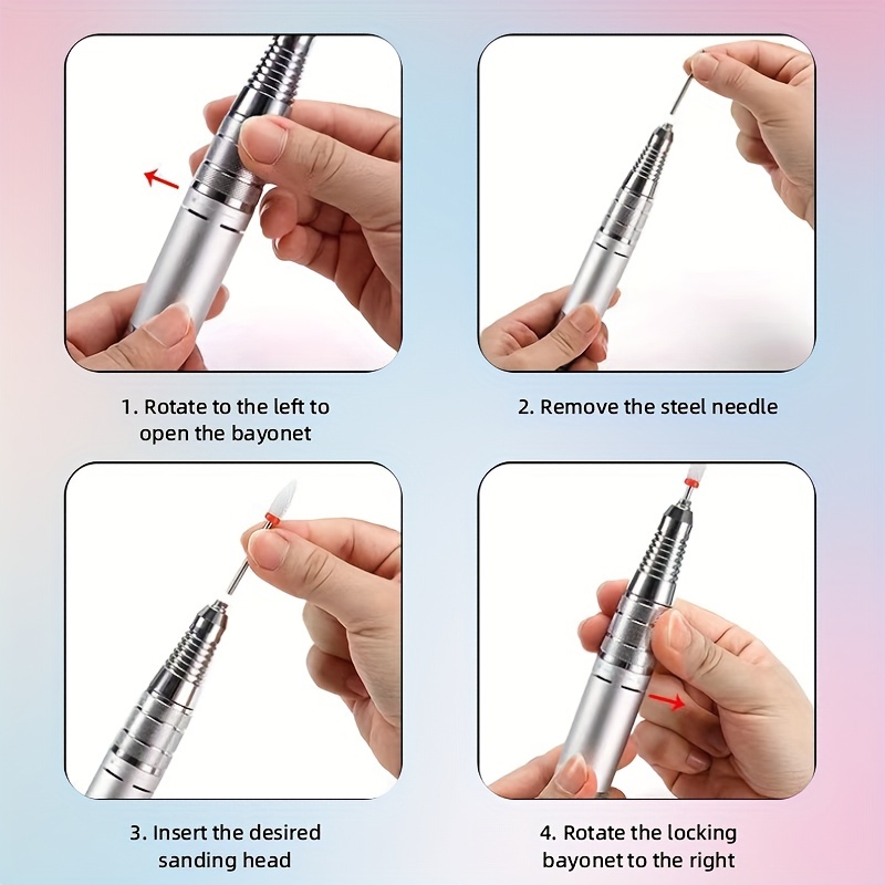 ポータブルネイルドリルマシン、マニキュア用コンパクト爪やすり - Nail Drill Machine のレビューと価格