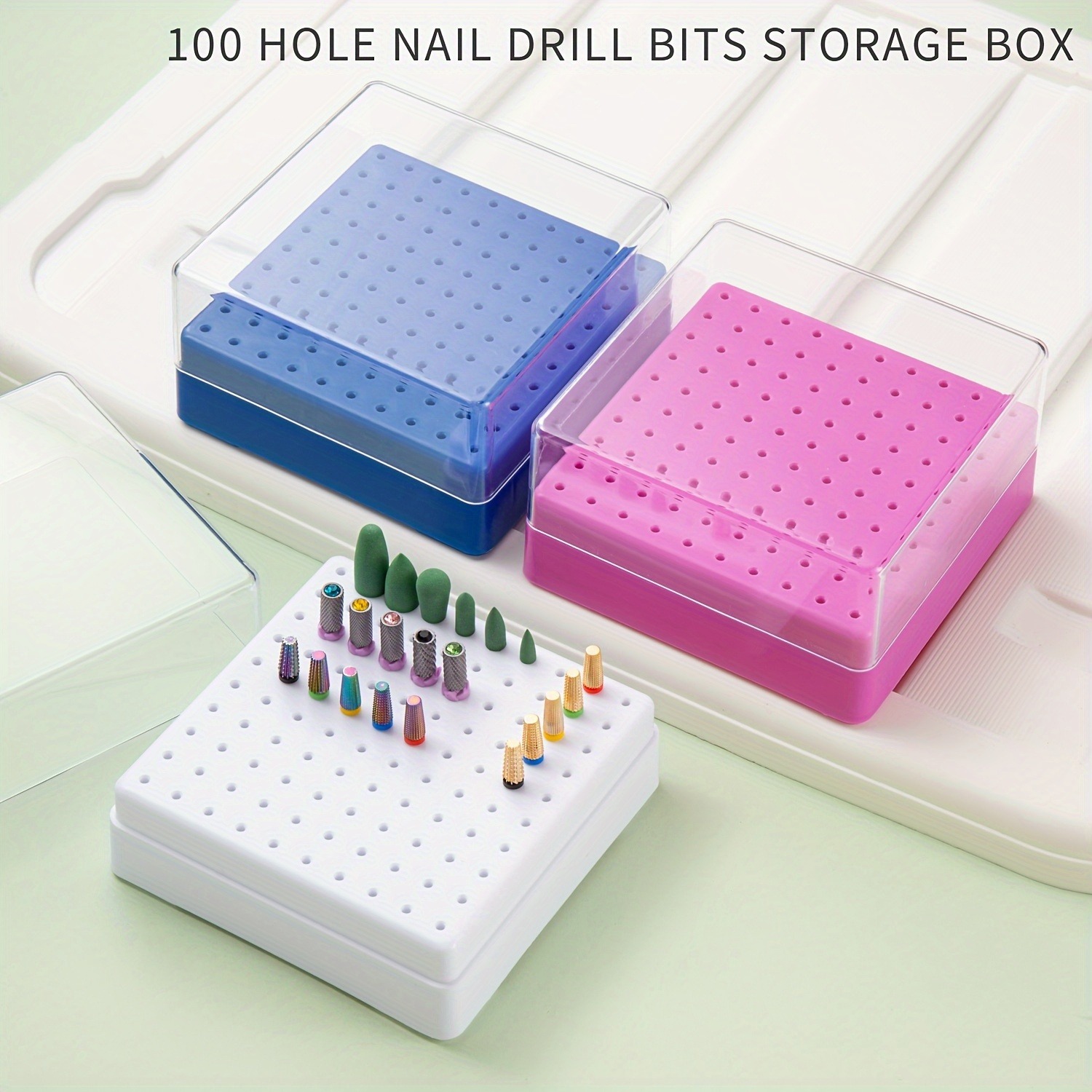 30/100 穴 1PC のさまざまなスタイルのポータブルオ - Nail Drill Machine のレビューと価格