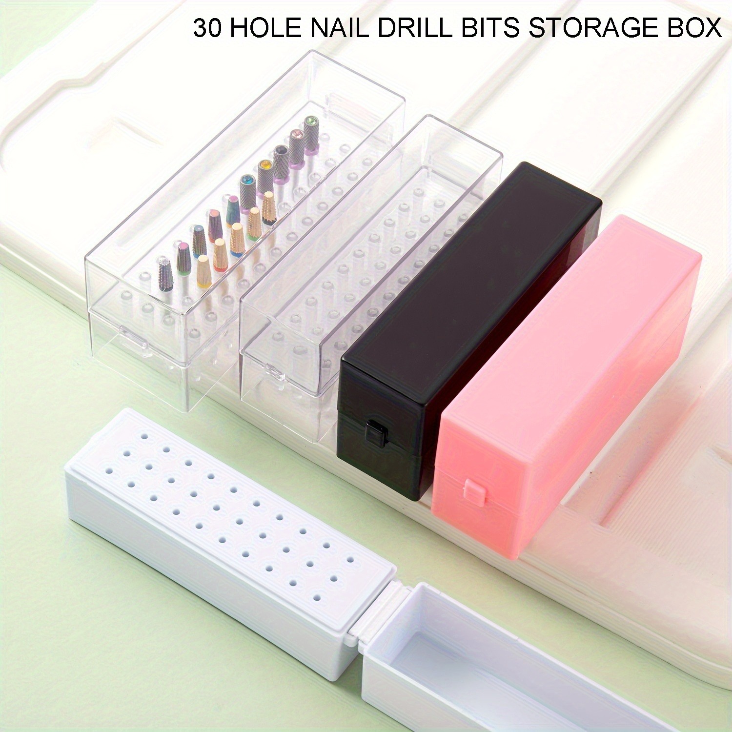 30/100 穴 1PC のさまざまなスタイルのポータブルオ - Nail Drill Machine のレビューと価格