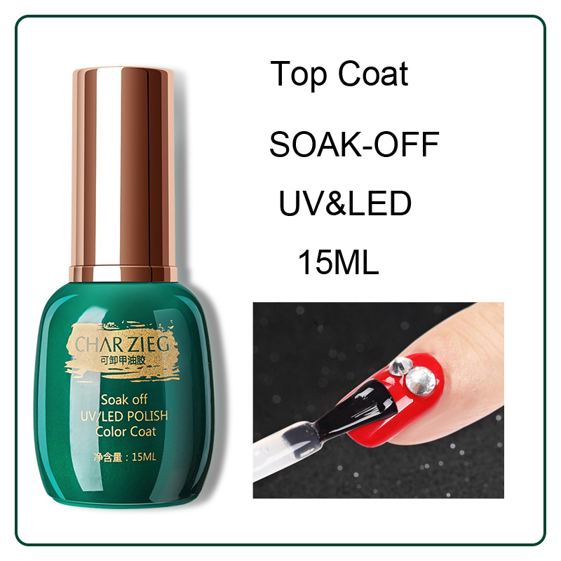 透明マニキュア,15ml,ベースコート,マニキュアジェル,半 - Gel Top Coat のレビューと価格