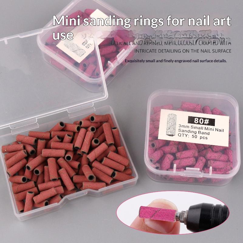 3mmミニネイルサンディングリングバンドキット電動マシンネイ - Nail Drill Machine のレビューと価格