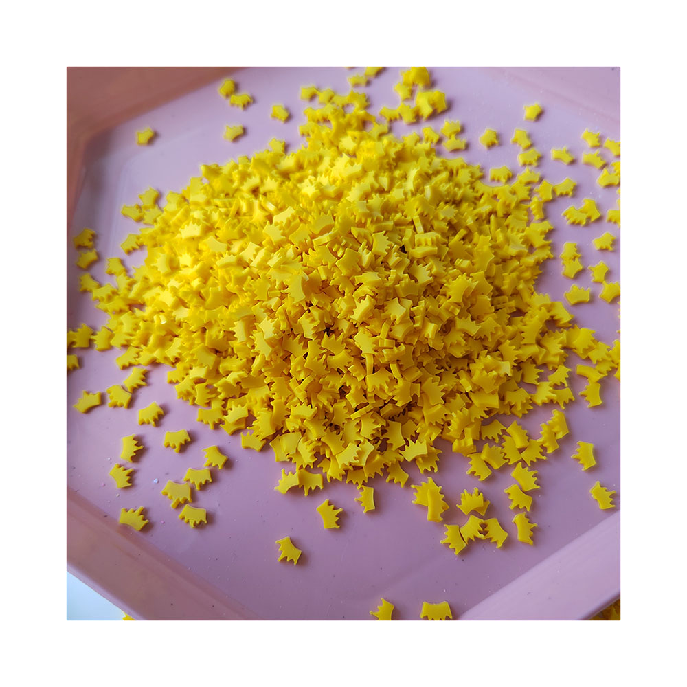 さまざまなスライス用の黄色の王冠の形をした粘土の散水,結婚式 - Nail Art Yellow のレビューと価格