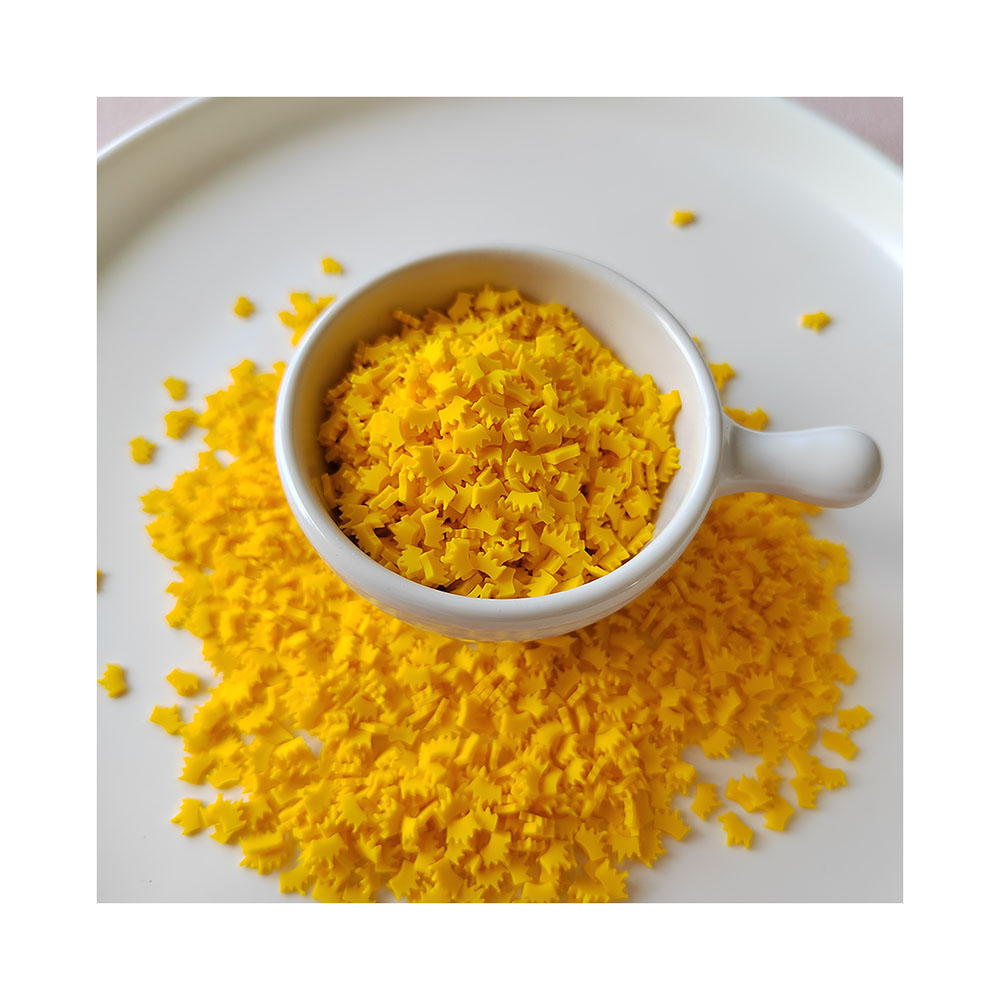 さまざまなスライス用の黄色の王冠の形をした粘土の散水,結婚式 - Nail Art Yellow のレビューと価格