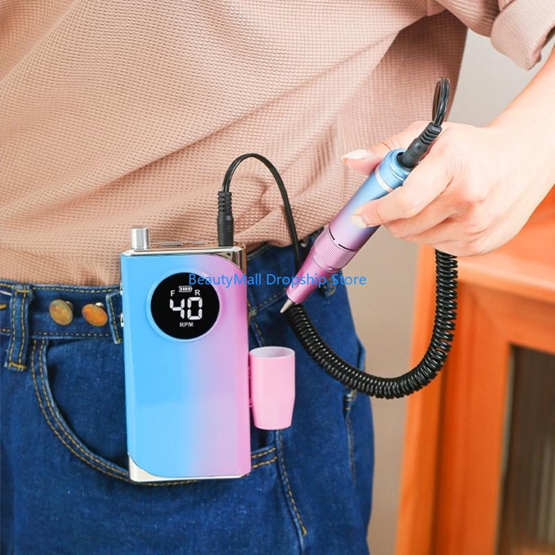 40JD 電気ネイルドリルファイル コードレス E ファイル - Nail Drill Machine のレビューと価格