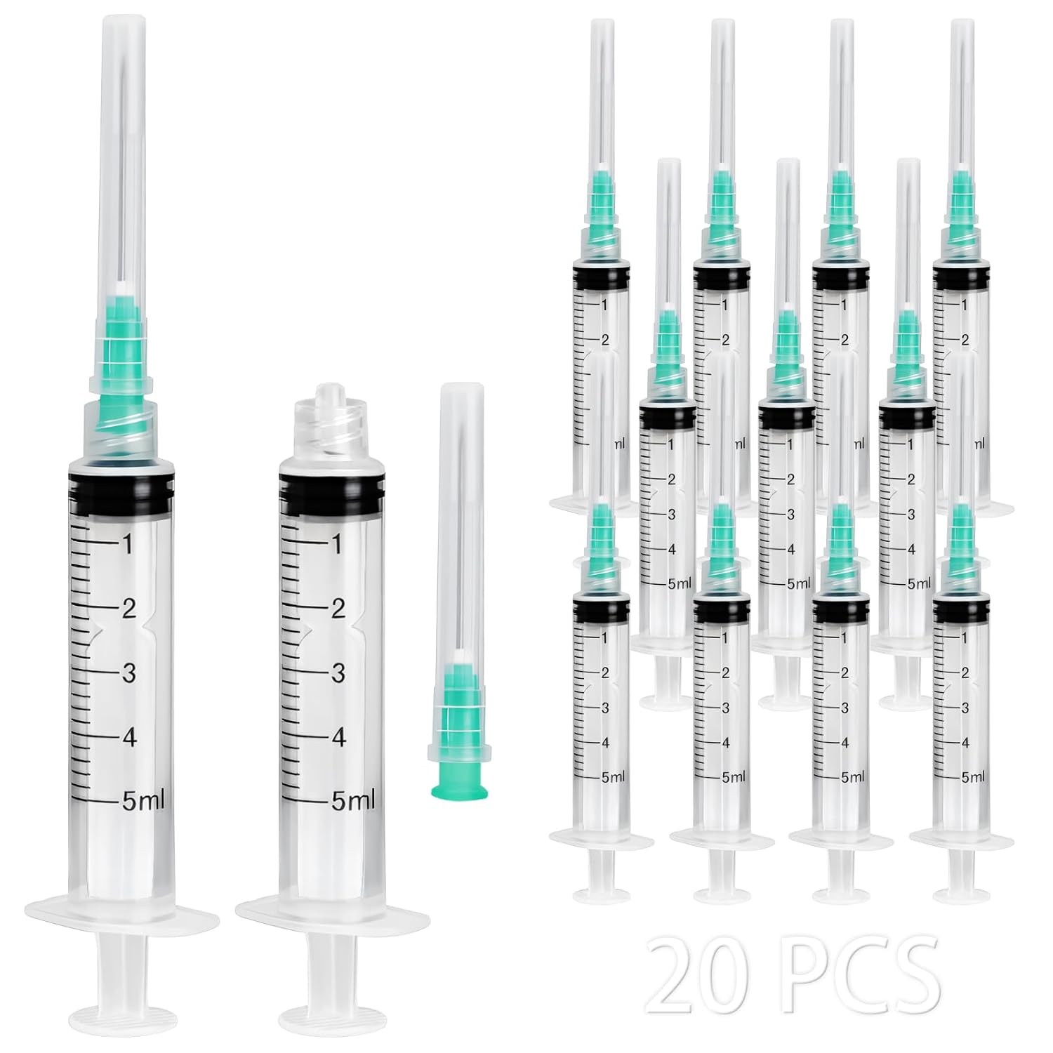 5ml ルアーロックシリンジ、ペットや家畜に適しています、工 - Nail Art Design のレビューと価格