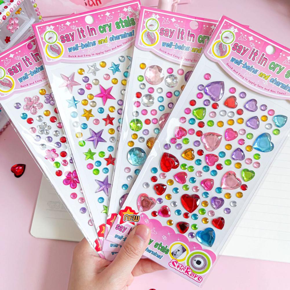 自己粘着式フェイスラインストーン カラフルクリスタルジェムス - Nail Art Design のレビューと価格