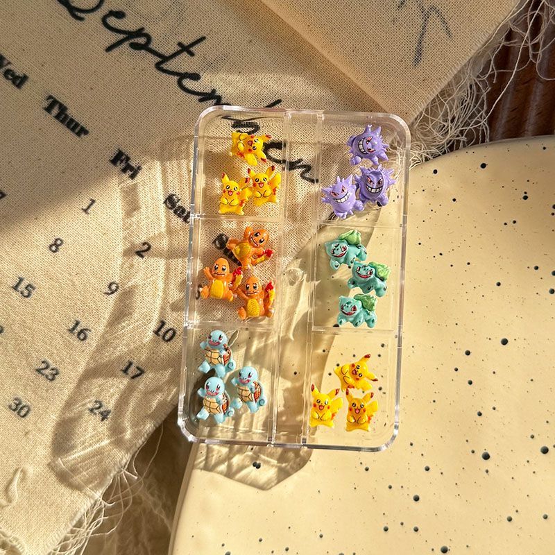ポケモンネイルアートアクセサリー、かわいいミニ3Dゼニガメと - Nail Art Design のレビューと価格