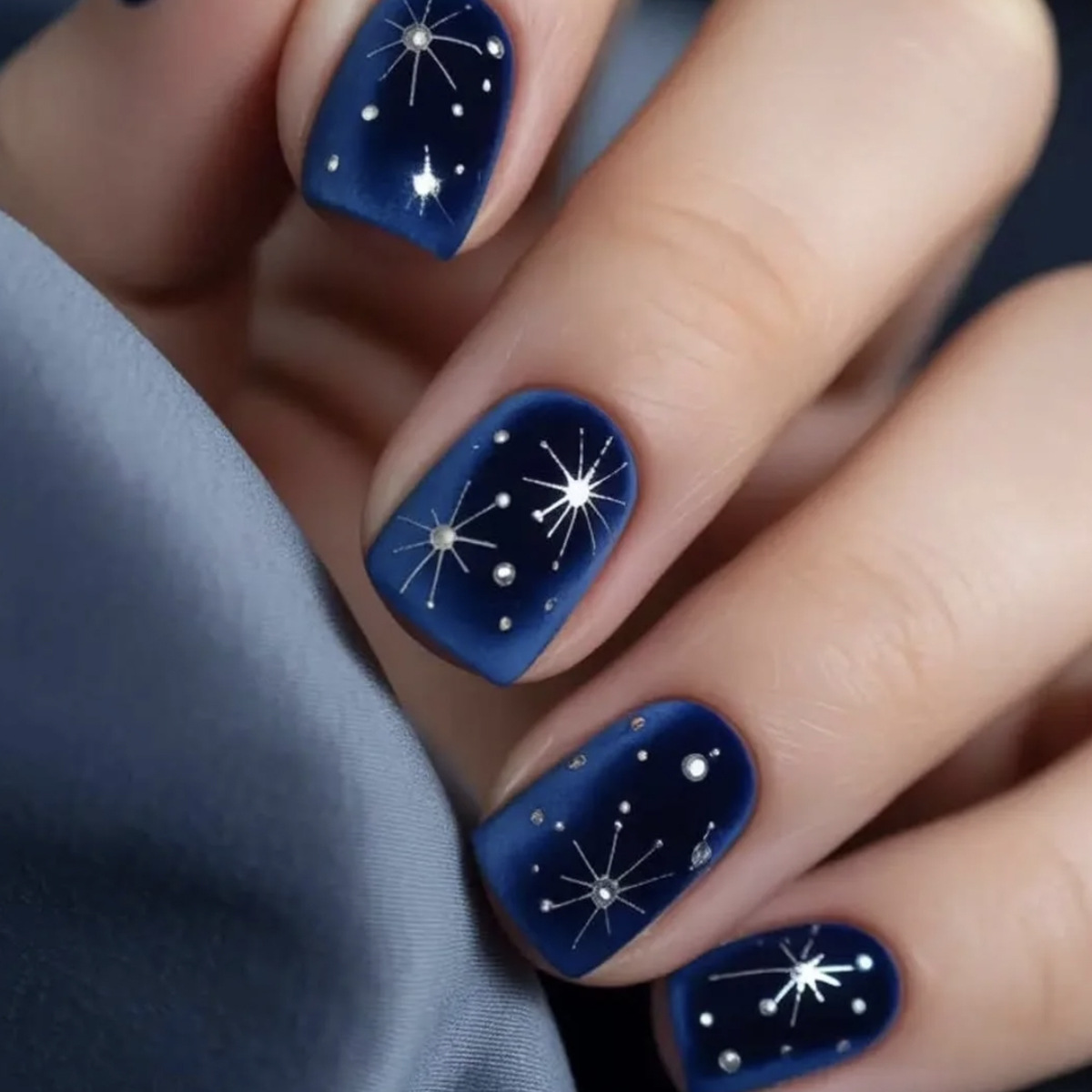 短いミディアムサイズのフェイクネイル、グラデーションパープル - Nail Art Maroon のレビューと価格