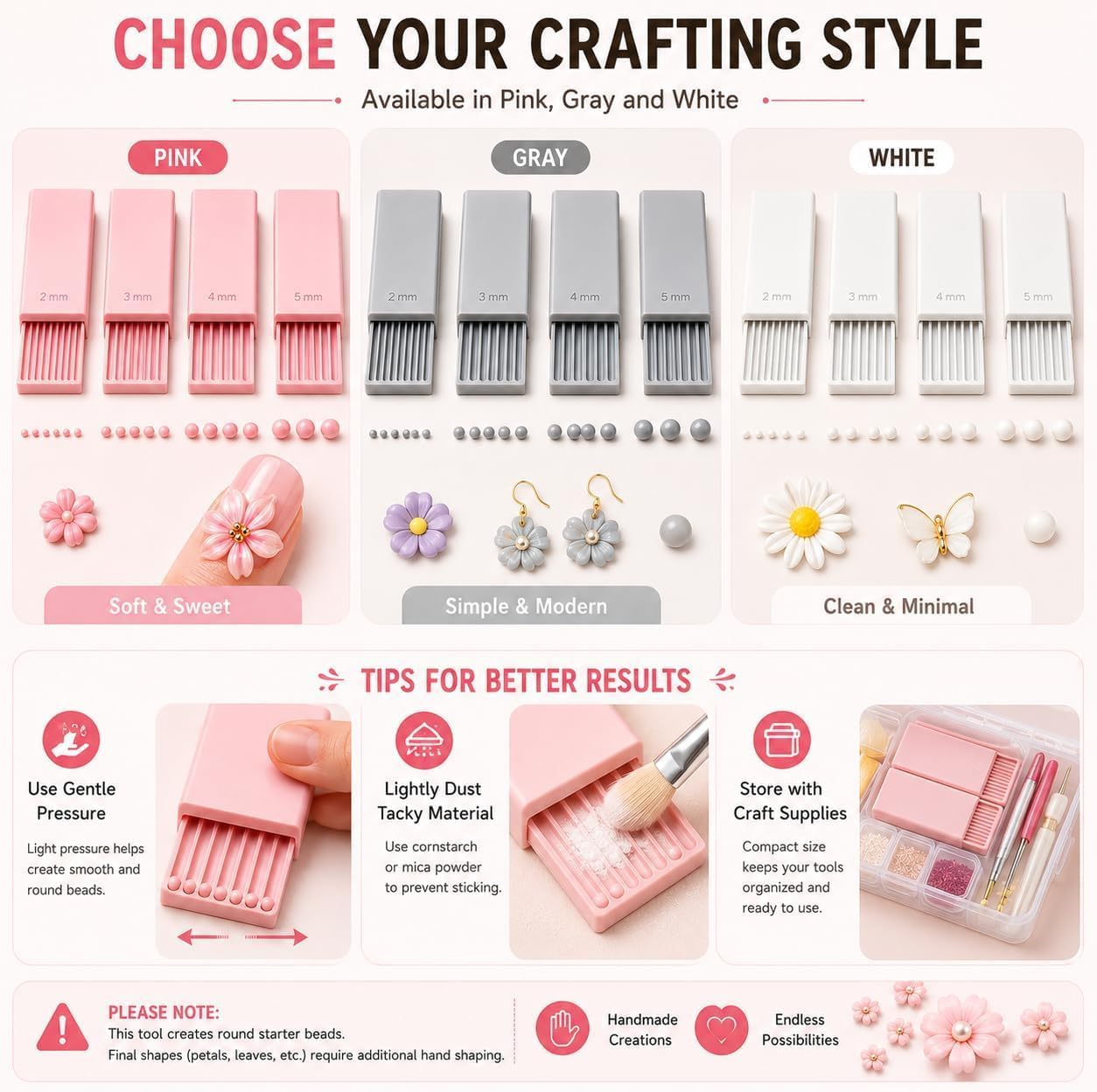 4個入り 3Dプリントクレイジェルボールメーカーツール、3D - Nail Art Design のレビューと価格