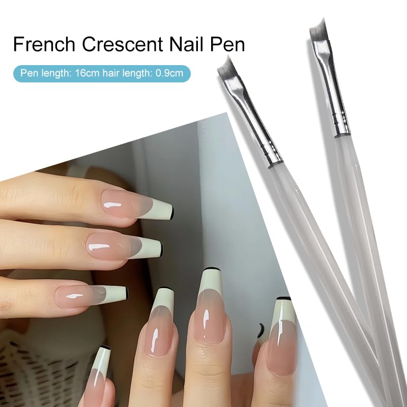 1/5 個プロフェッショナルフレンチネイルアートブラシセット - Nail Art Maroon のレビューと価格
