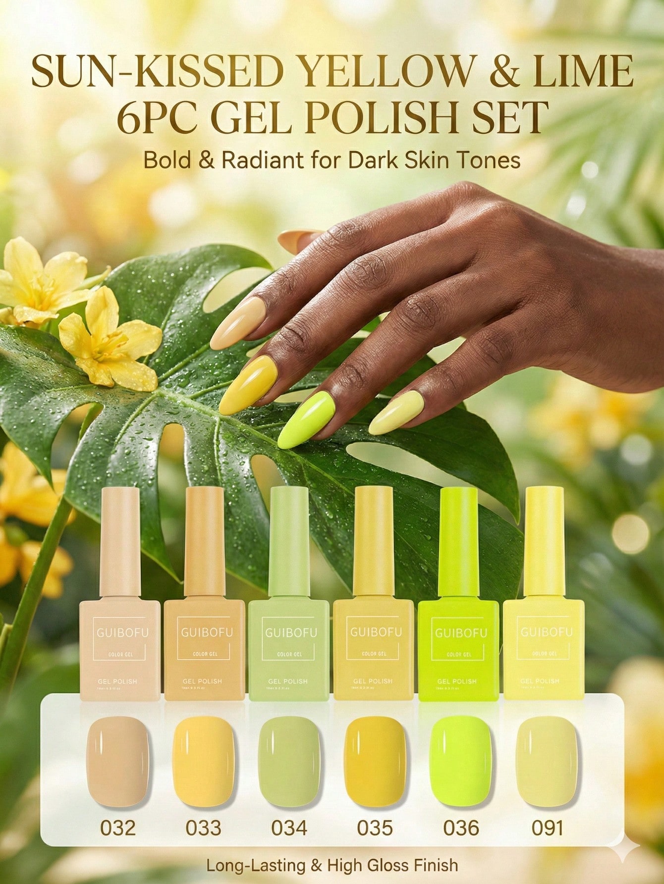 6個/セット 15ml イエローキット レモンクリーム キャ - Nail Art Yellow のレビューと価格