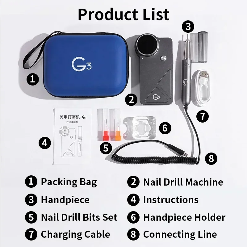oxxi UV G3 40000 rpm ブラシレスモーター - Nail Drill Machine のレビューと価格