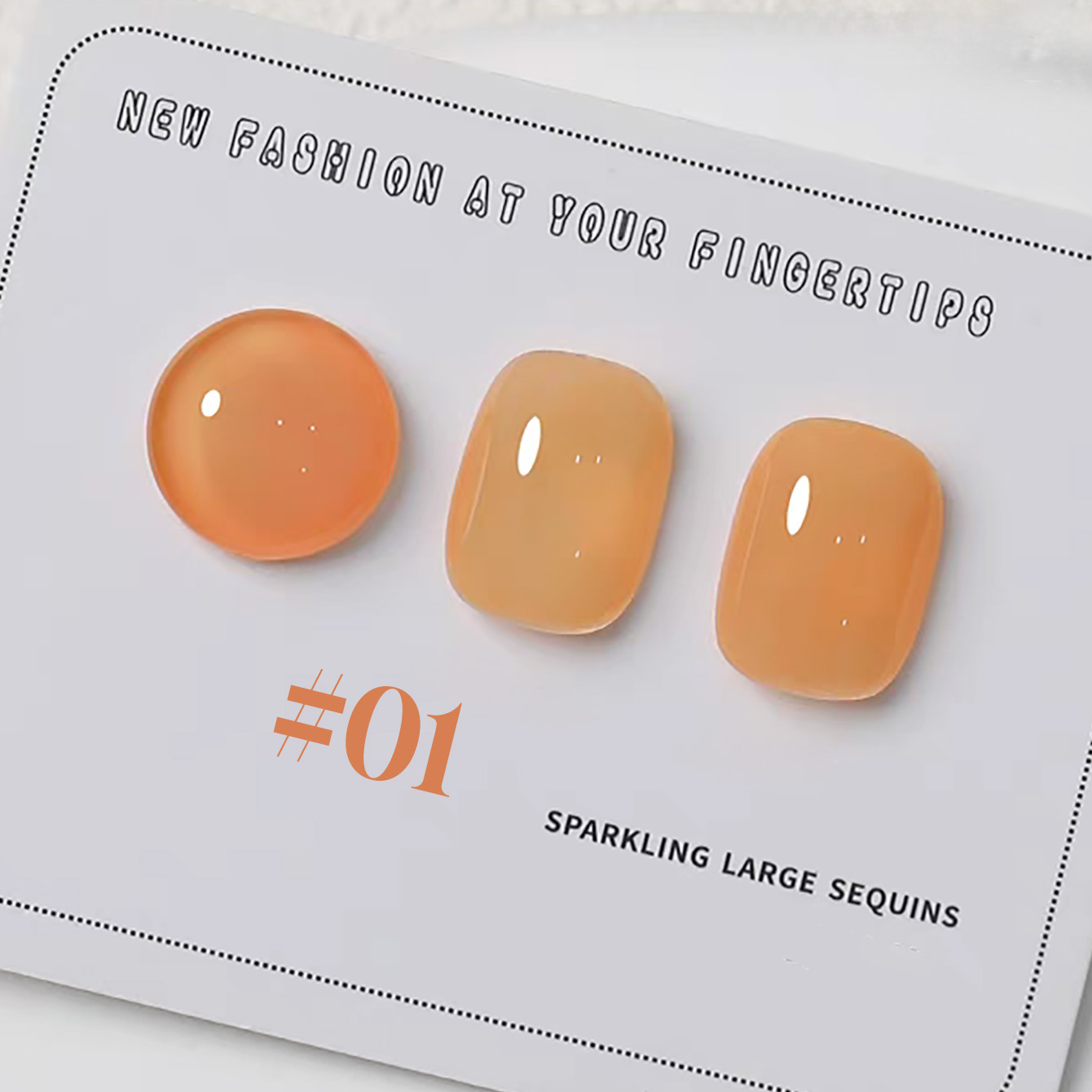 1-6 個 PSK 新マカロンキャンディーオレンジジェルネイ - Nail Art Yellow のレビューと価格